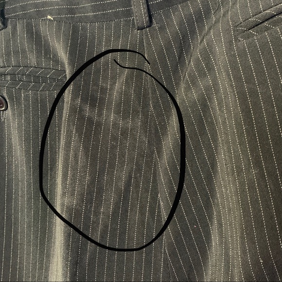 Larry Levine- Black Pinstriped Dress Capri size 12 - Picture 9 of 12